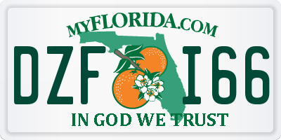 FL license plate DZFI66
