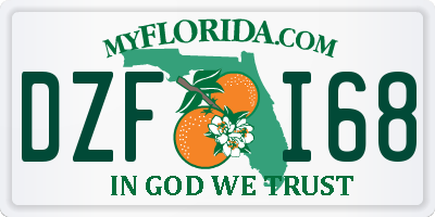 FL license plate DZFI68