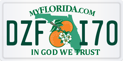 FL license plate DZFI70