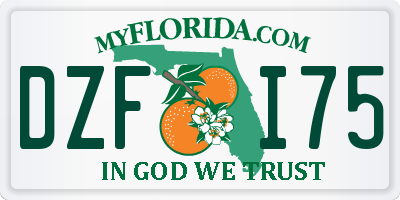 FL license plate DZFI75