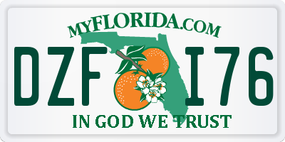 FL license plate DZFI76