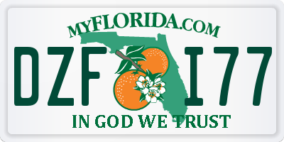 FL license plate DZFI77