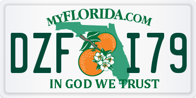 FL license plate DZFI79