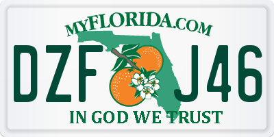 FL license plate DZFJ46