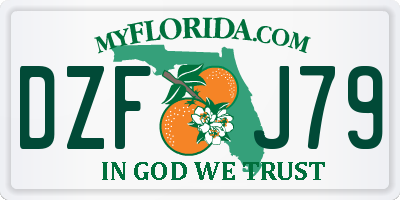 FL license plate DZFJ79