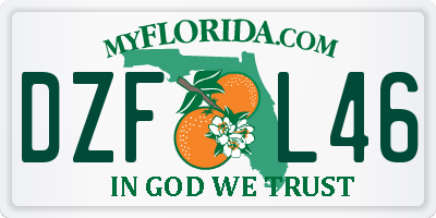 FL license plate DZFL46