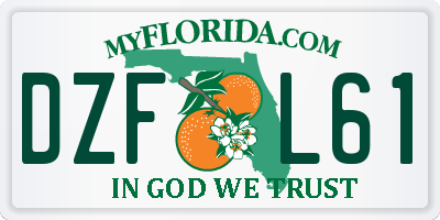 FL license plate DZFL61