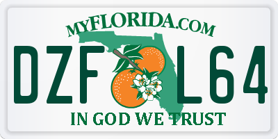 FL license plate DZFL64