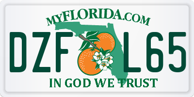 FL license plate DZFL65