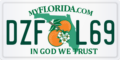 FL license plate DZFL69