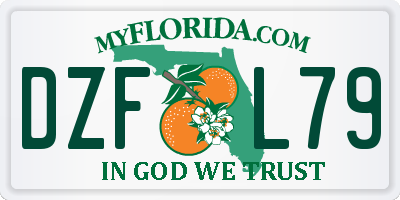 FL license plate DZFL79