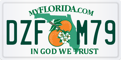 FL license plate DZFM79