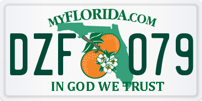 FL license plate DZFO79