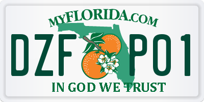 FL license plate DZFP01