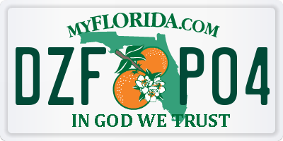 FL license plate DZFP04