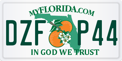 FL license plate DZFP44