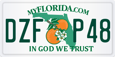 FL license plate DZFP48