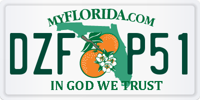 FL license plate DZFP51