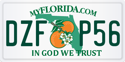 FL license plate DZFP56