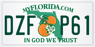 FL license plate DZFP61