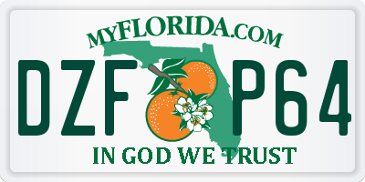FL license plate DZFP64