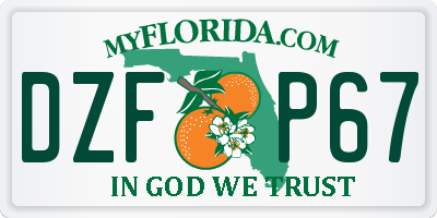 FL license plate DZFP67