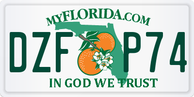 FL license plate DZFP74