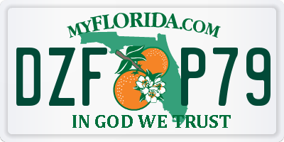 FL license plate DZFP79