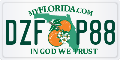 FL license plate DZFP88