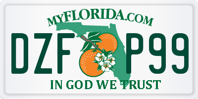 FL license plate DZFP99