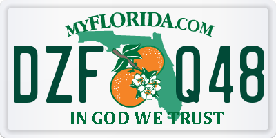 FL license plate DZFQ48