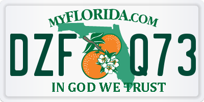 FL license plate DZFQ73