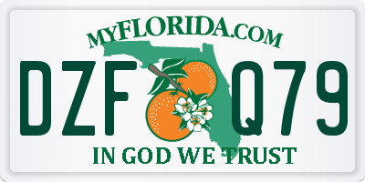 FL license plate DZFQ79