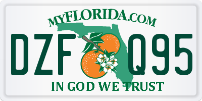 FL license plate DZFQ95