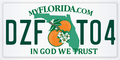 FL license plate DZFT04