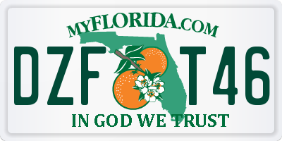 FL license plate DZFT46