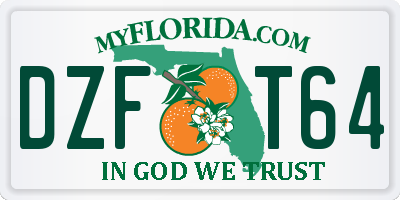 FL license plate DZFT64