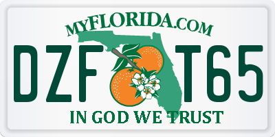 FL license plate DZFT65