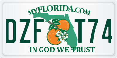 FL license plate DZFT74