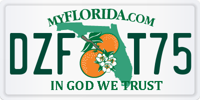 FL license plate DZFT75