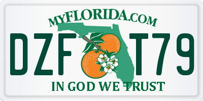 FL license plate DZFT79