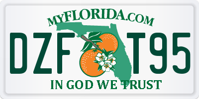 FL license plate DZFT95