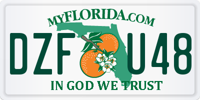 FL license plate DZFU48
