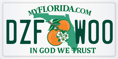FL license plate DZFW00