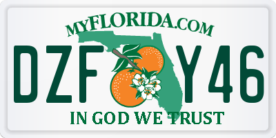 FL license plate DZFY46