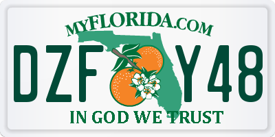 FL license plate DZFY48
