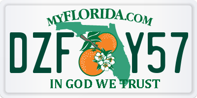 FL license plate DZFY57