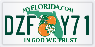 FL license plate DZFY71
