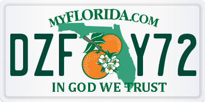 FL license plate DZFY72