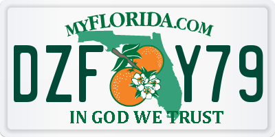 FL license plate DZFY79